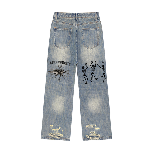 "From Nothing" Distressed Denim Jeans